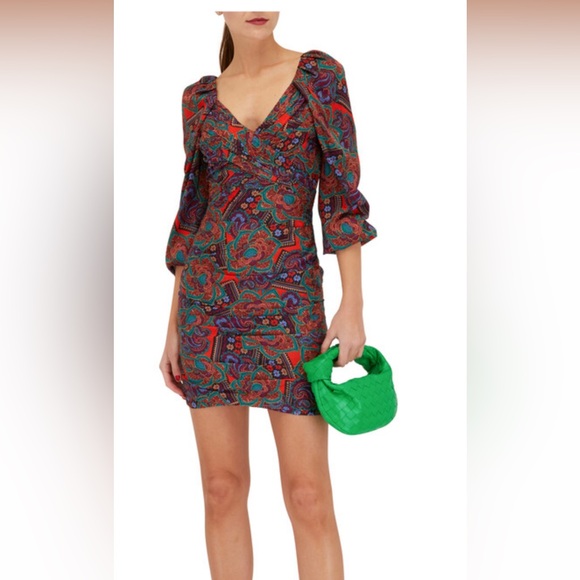 Veronica Beard Bellino Paisley Long Sleeve Dress NWT - Picture 1 of 8